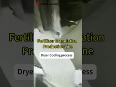 उर्वरक उत्पादन लाइन के साथ पेशेवर स्टेनलेस स्टील ड्रम रोटरी ड्रायर