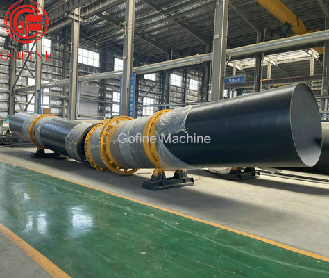 1.2 × 12 उर्वरक रोटरी ड्रायर 3-5t / h जैविक खाद बनाने की मशीन