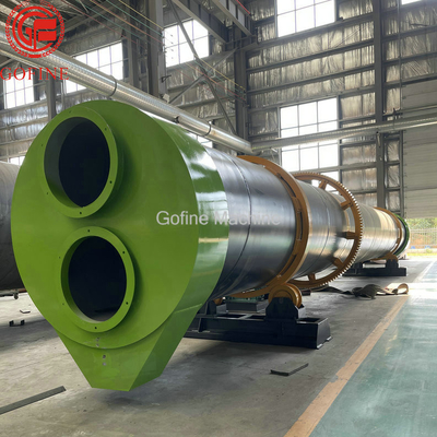 औद्योगिक लकड़ी का बुरादा कोयला रोटरी भट्ठा ड्रायर 8-15t / H