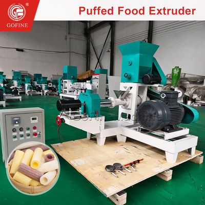 मकई चावल गेहूं स्नैक्स के लिए औद्योगिक पफिंग मशीन स्नैक एक्सट्रूडर