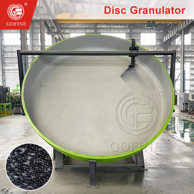 कार्बनिक उर्वरक के लिए गीला मिश्रण डिस्क ग्रेन्युलेटर 1-5T/H क्षमता