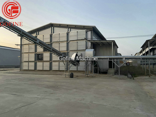 110KW बेलनाकार कार्बनिक उर्वरक किण्वन उपकरण कार्बन स्टील कम्पोस्ट टैंक